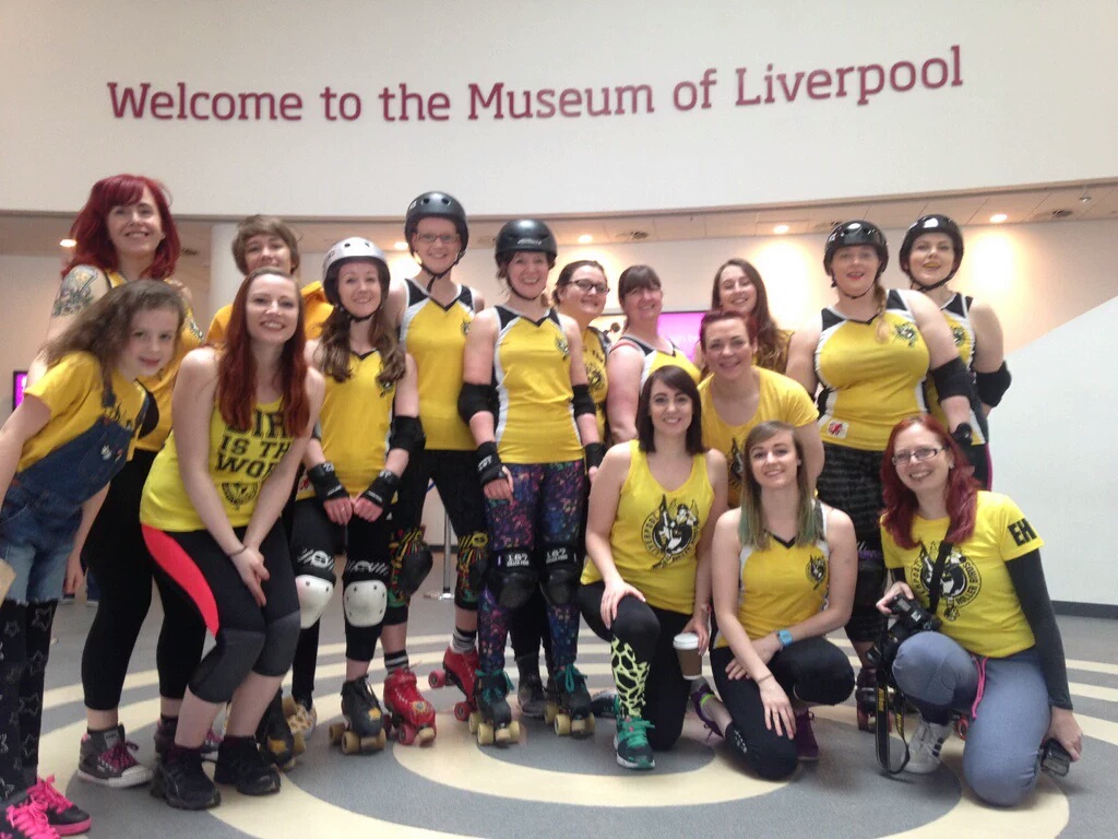 Getting our skates on at Museum of Liverpool